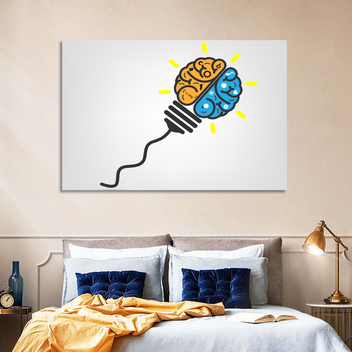 Think Out of the Box Wall Art in a room, landscape