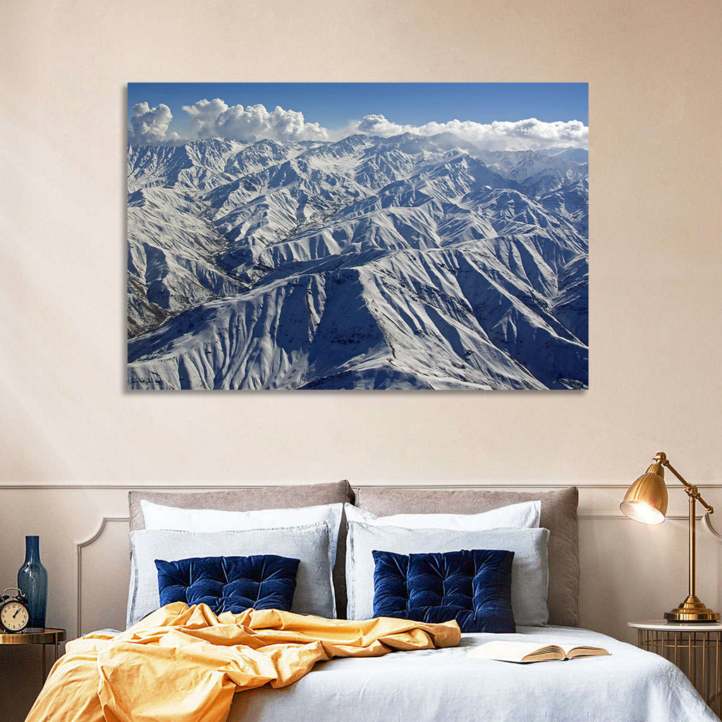 Snow-capped Afghan Mountains Wall Art