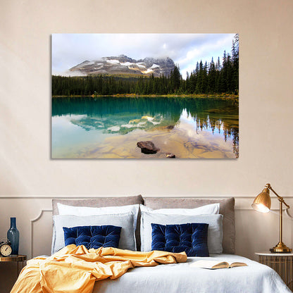 Lake O Hara Mountain Reflection Wall Art