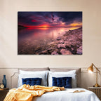Benbrook Lake Sunset Reflection Wall Art
