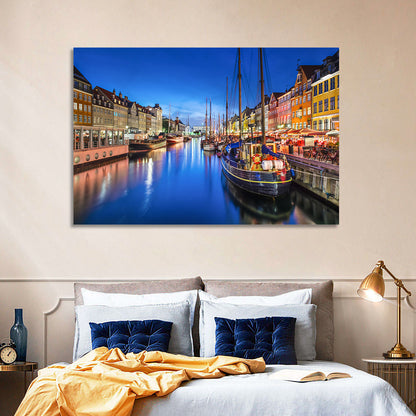 Nyhavn Canal at Dusk Wall Art