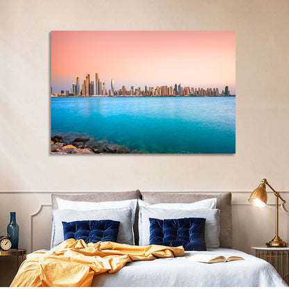 Dubai Marina Skyline Wall Art