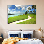 Tropical Coastal Pathway Wall Art
