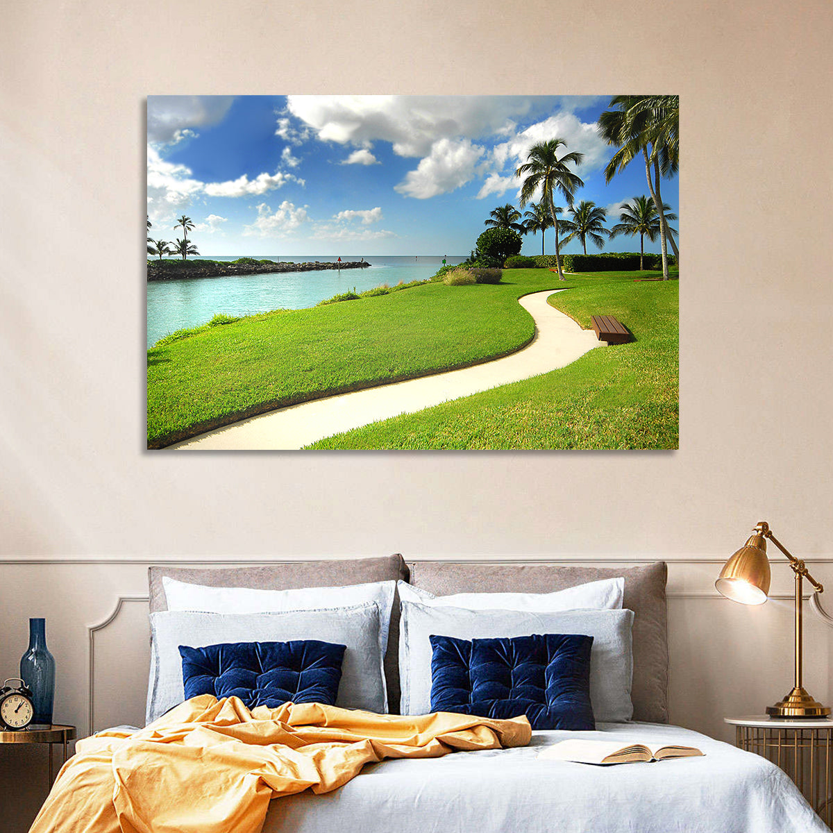 Tropical Coastal Pathway Wall Art