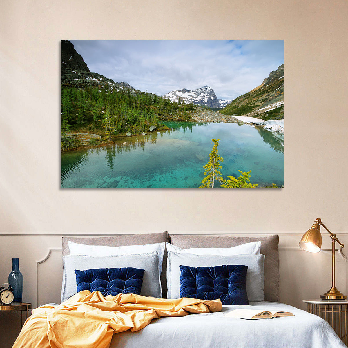 Lefroy Lake Wall Art in a room, landscape