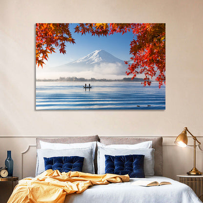Mount Fuji Over Lake Kawaguchiko Wall Art
