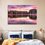Sunrise Reflection at Forest Lake Wall Art