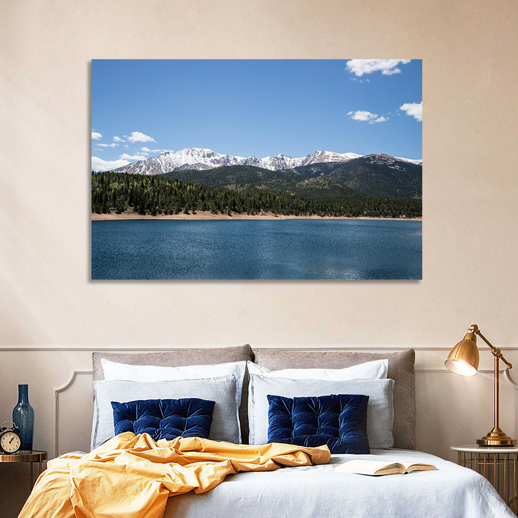 Pikes Peak from Crystal Lake Wall Art