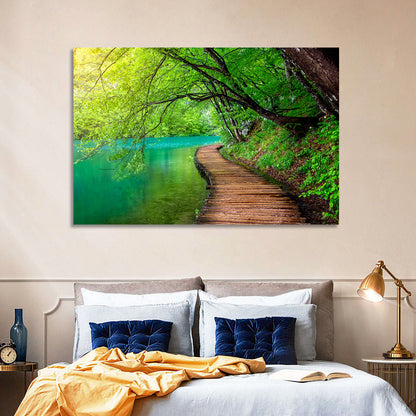 Plitvice Lakes Boardwalk Wall Art
