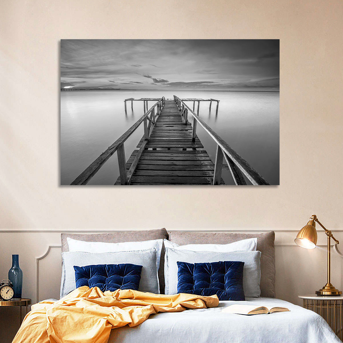 Teluk Tempoyak Jetty at Dusk Wall Art