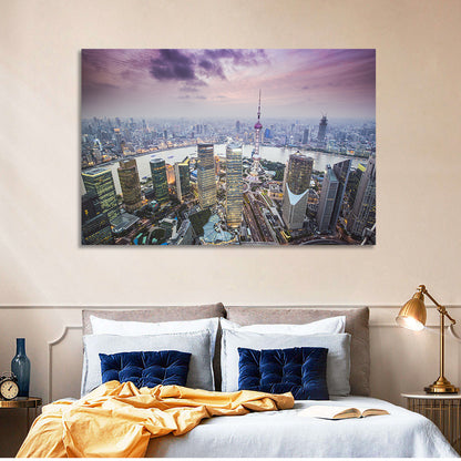 Pudong Cityscape Wall Art