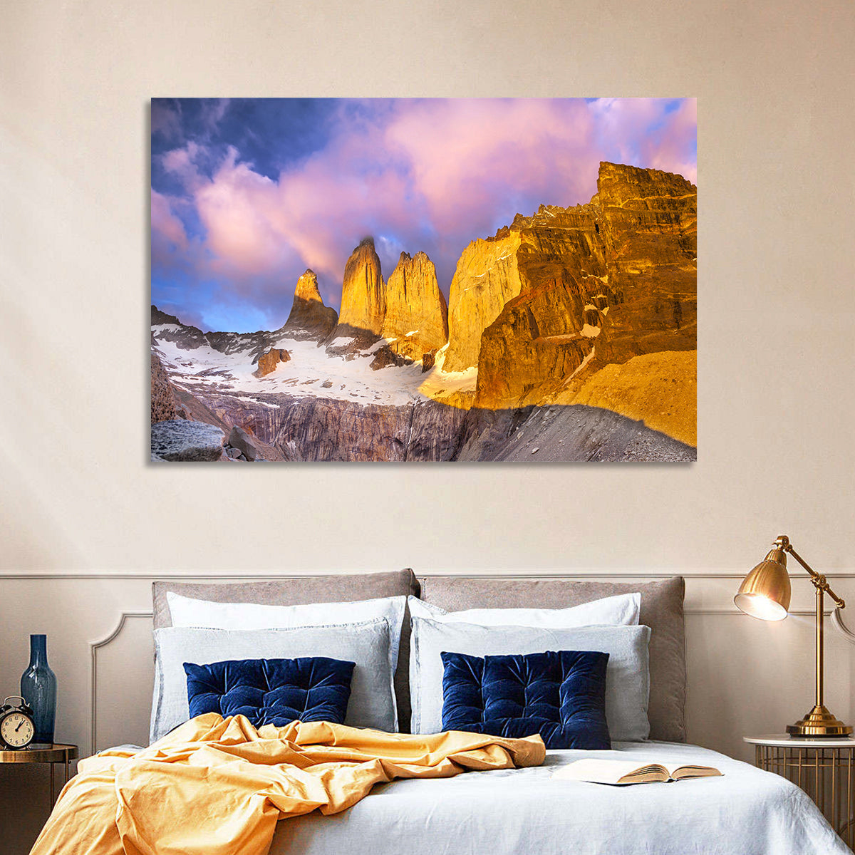 Torres Del Paine Alpenglow Wall Art