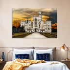 Hluboká Castle at Sunset Wall Art