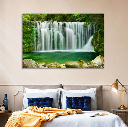 Emerald Lake Waterfall Wall Art