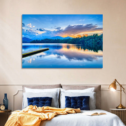 Santeetlah Lake at Golden Hour Wall Art