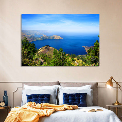 Lake Toba Aerial View Wall Art