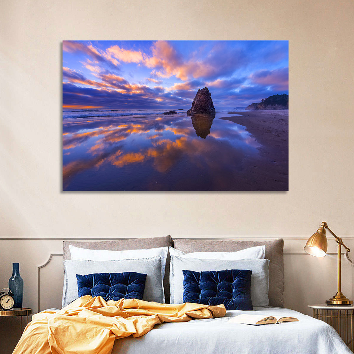 Oregon Coast Sea Stack Sunset Wall Art
