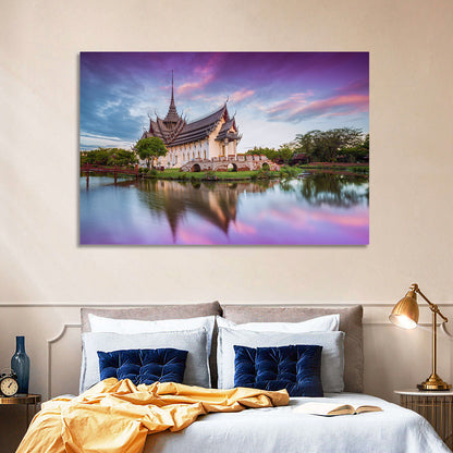 Sanphet Prasat Palace at Dusk Wall Art