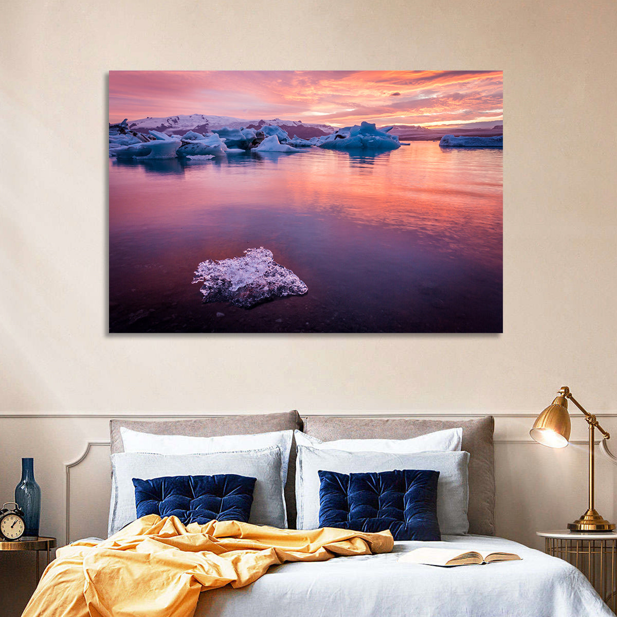 Jökulsárlón Dusk Lagoon Wall Art