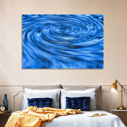 Azure Water Vortex Wall Art