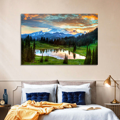 Mount Rainier Reflection at Tipsoo Lake Wall Art