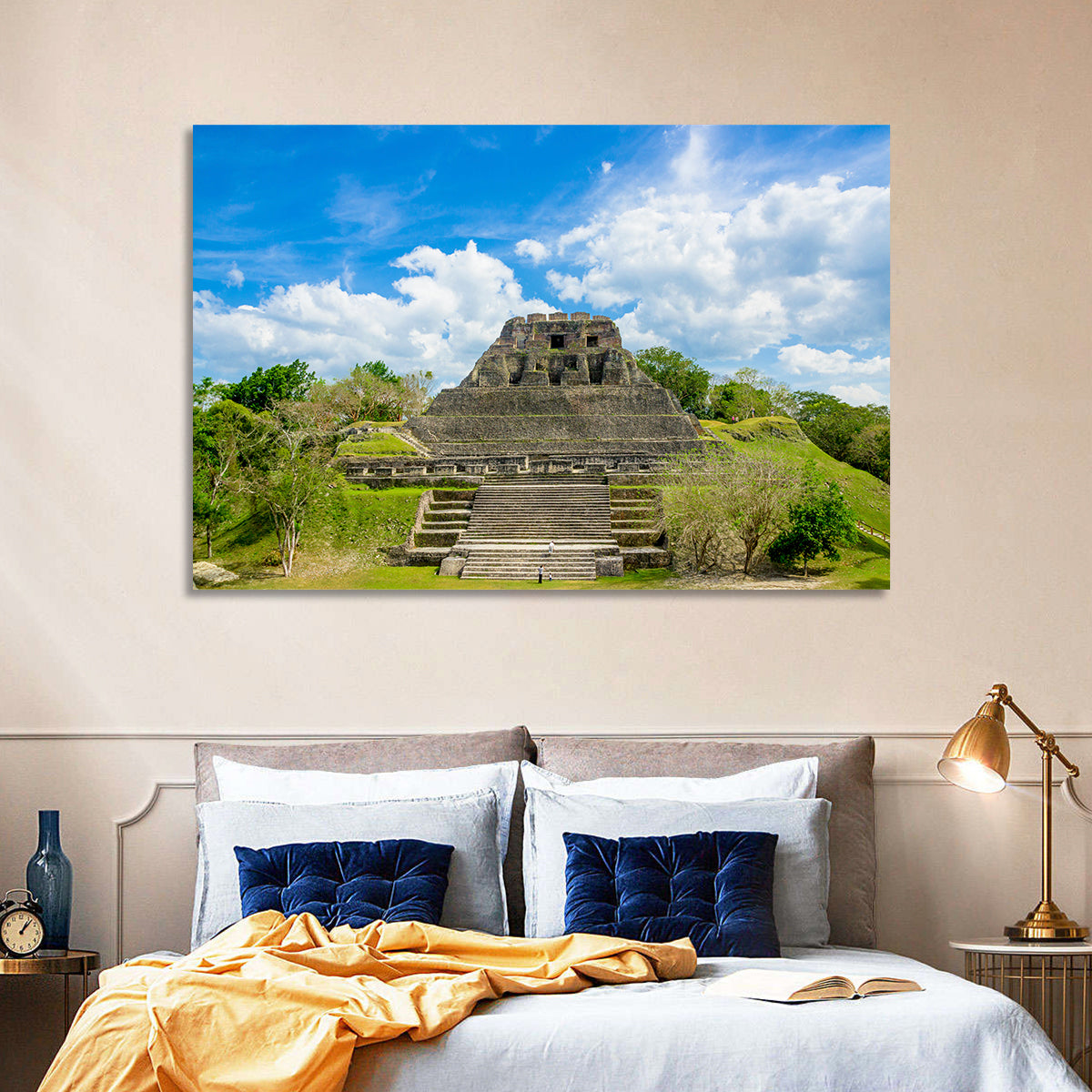 El Castillo at Xunantunich Wall Art in a room, landscape
