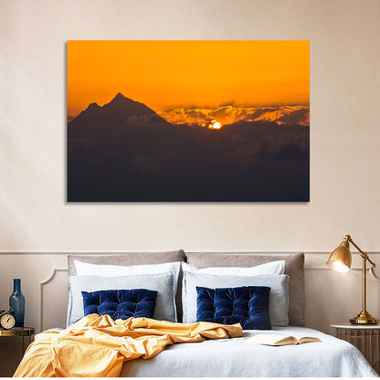 Athos Mountain Sunrise Wall Art