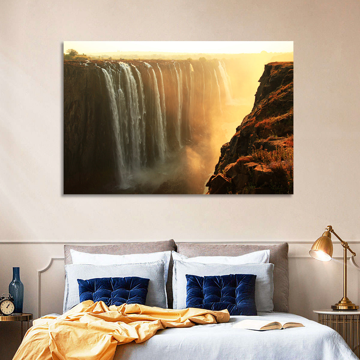 Victoria Falls Golden Hour Wall Art