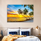 Palm Island Sunset Wall Art