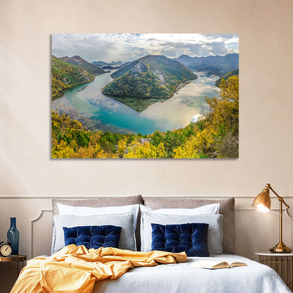 Rijeka Crnojevića Bend, Lake Skadar Wall Art