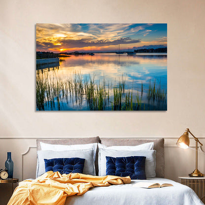Folly River Sunset Reflection Wall Art