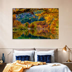 Frio River Autumn Reflection Wall Art
