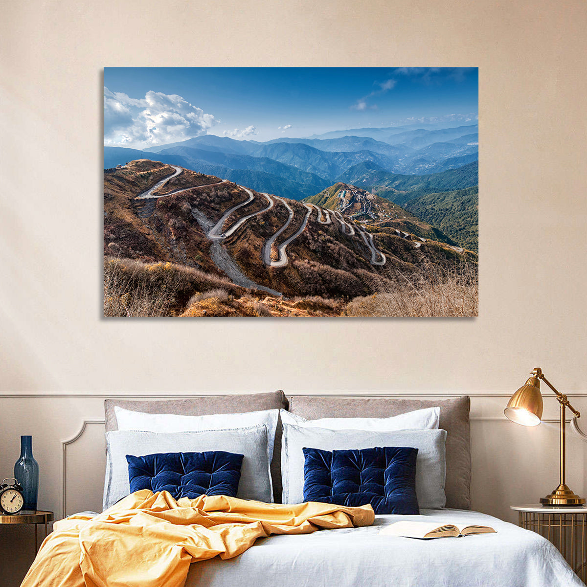 Zuluk Zig-zag Road, Sikkim Wall Art in a room, landscape