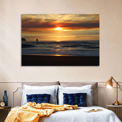 Oregon Coastal Sunset Wall Art