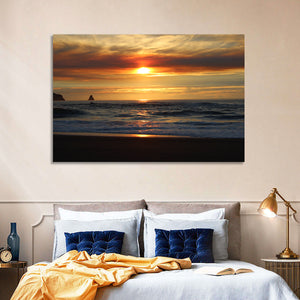 Oregon Coastal Sunset Wall Art