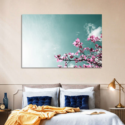 Pink Fig Tree Branches Wall Art