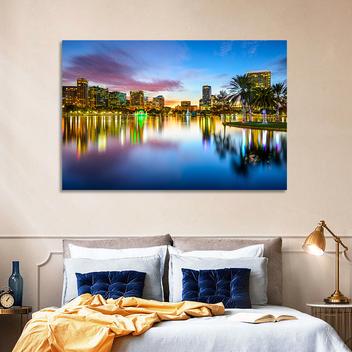 Orlando Lake Eola Skyline Wall Art