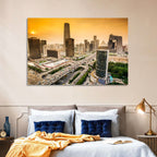Beijing Cbd Skyline at Sunset Wall Art