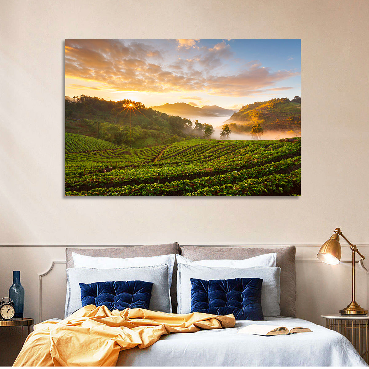 Strawberry Fields Sunrise Wall Art