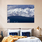 Lake Sevan Aerial Winter View Wall Art
