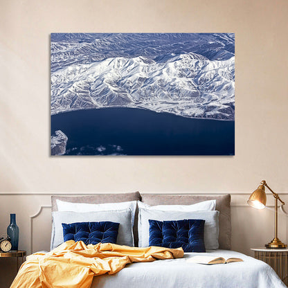 Lake Sevan Aerial Winter View Wall Art