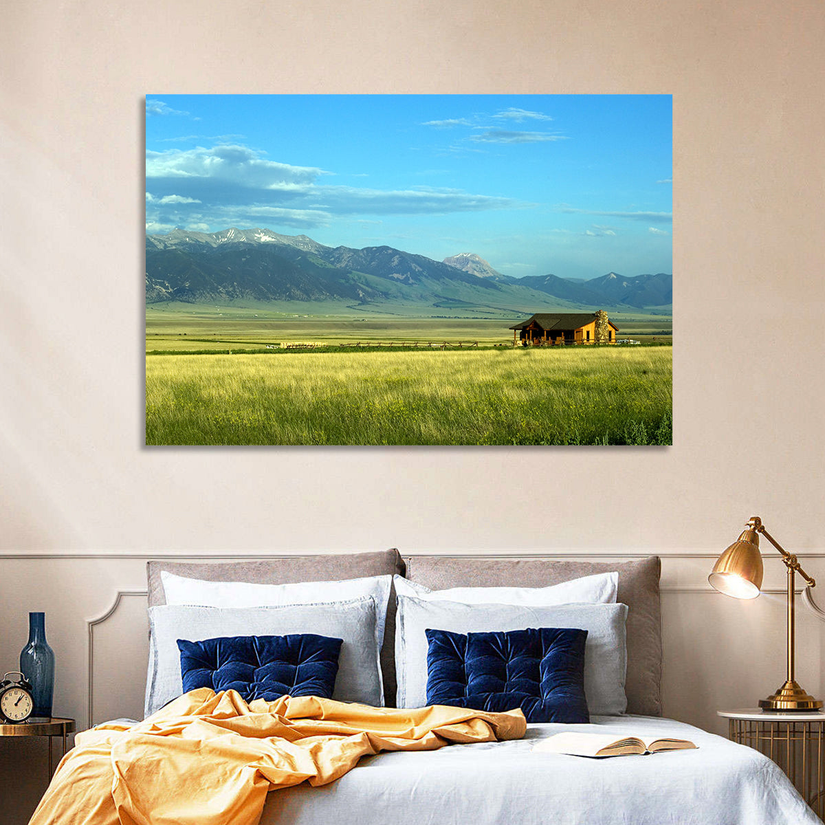 Montana Mountain Ranch Wall Art
