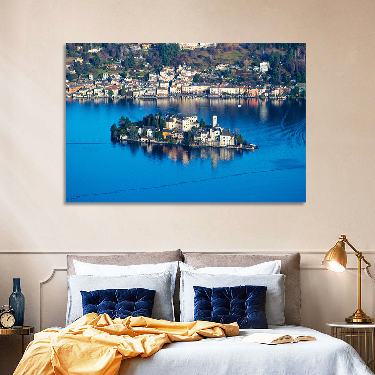 Lake Orta Island Wall Art