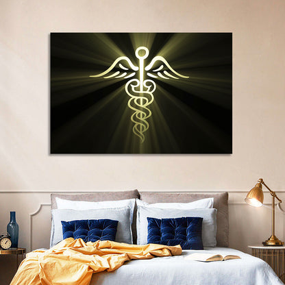 Medical Corps Caduceus Emblem Wall Art