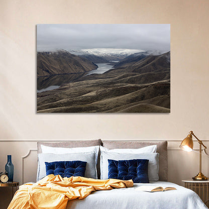 Snow-dusted Snake River Canyon Wall Art