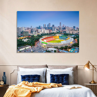 Workers' Stadium at Dusk, Beijing Skyline Wall Art
