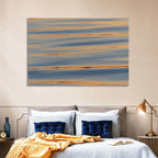 Sunset Ripples Abstract Wall Art