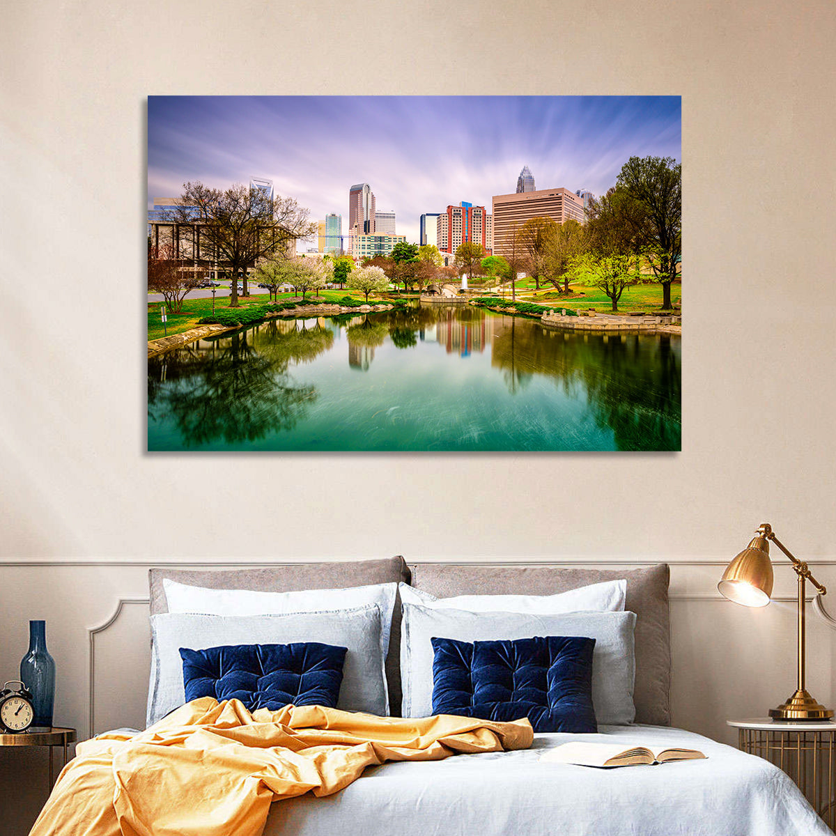 Charlotte Skyline at Marshall Park Wall Art