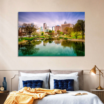 Charlotte Skyline at Marshall Park Wall Art