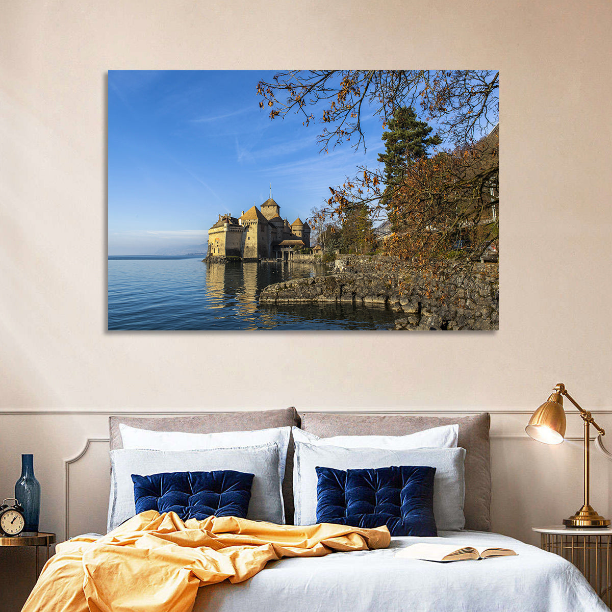 Chillon Castle on Lake Geneva Wall Art